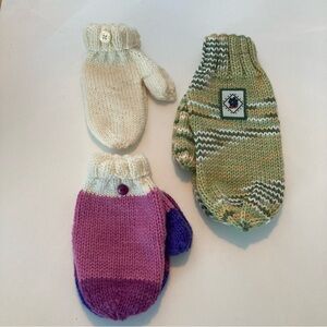 Charming Handknit mittens different sizes Child Kid Girl Boy Acrylic